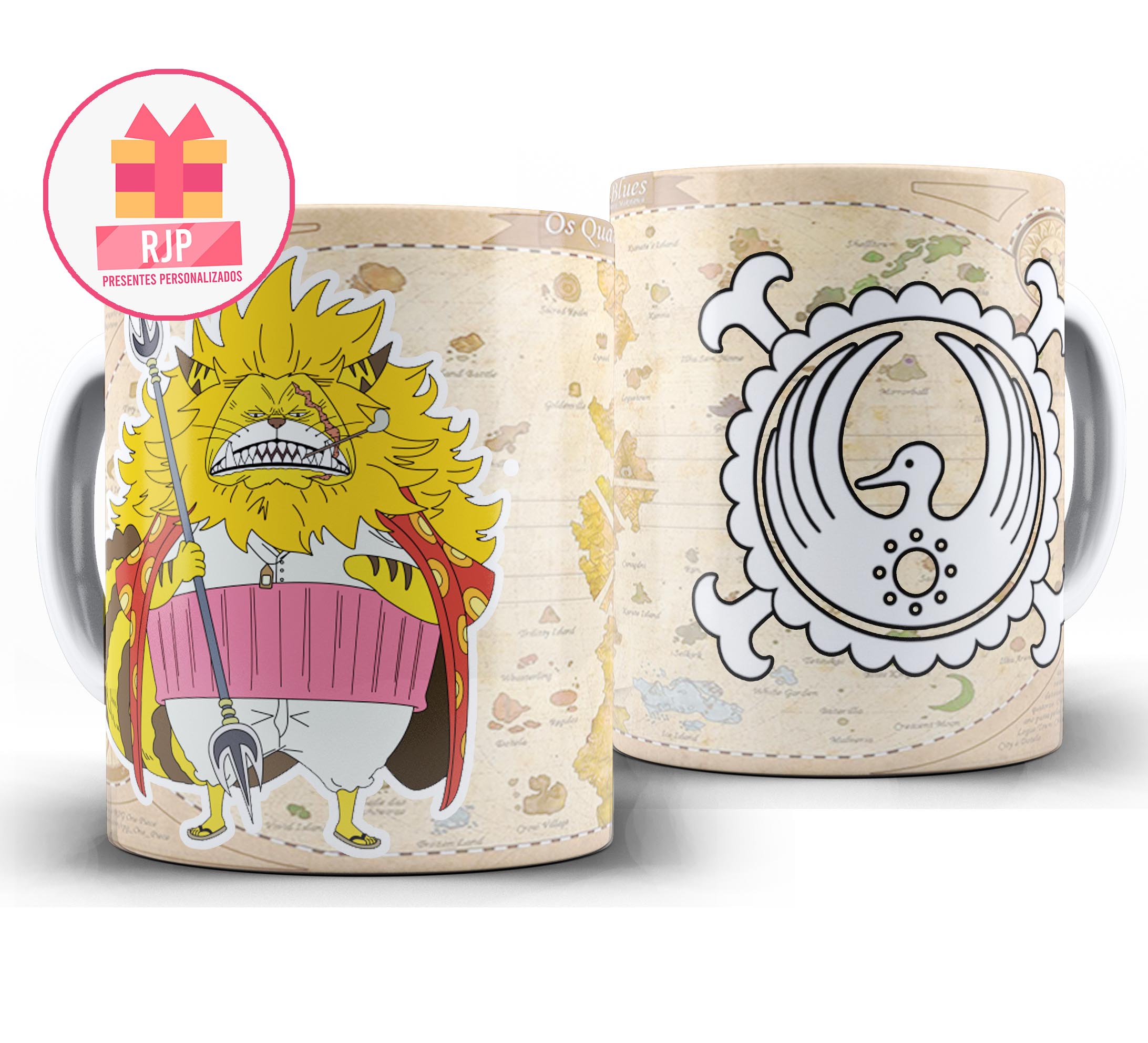 Caneca Anime - One Piece - Bainhas Vermelhas - Nekomamushi